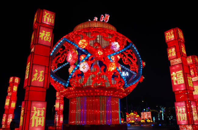 花灯彩灯案例图片