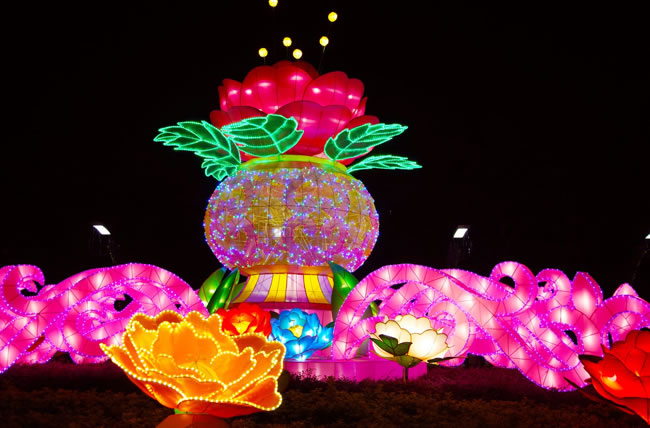 花坛造型彩灯